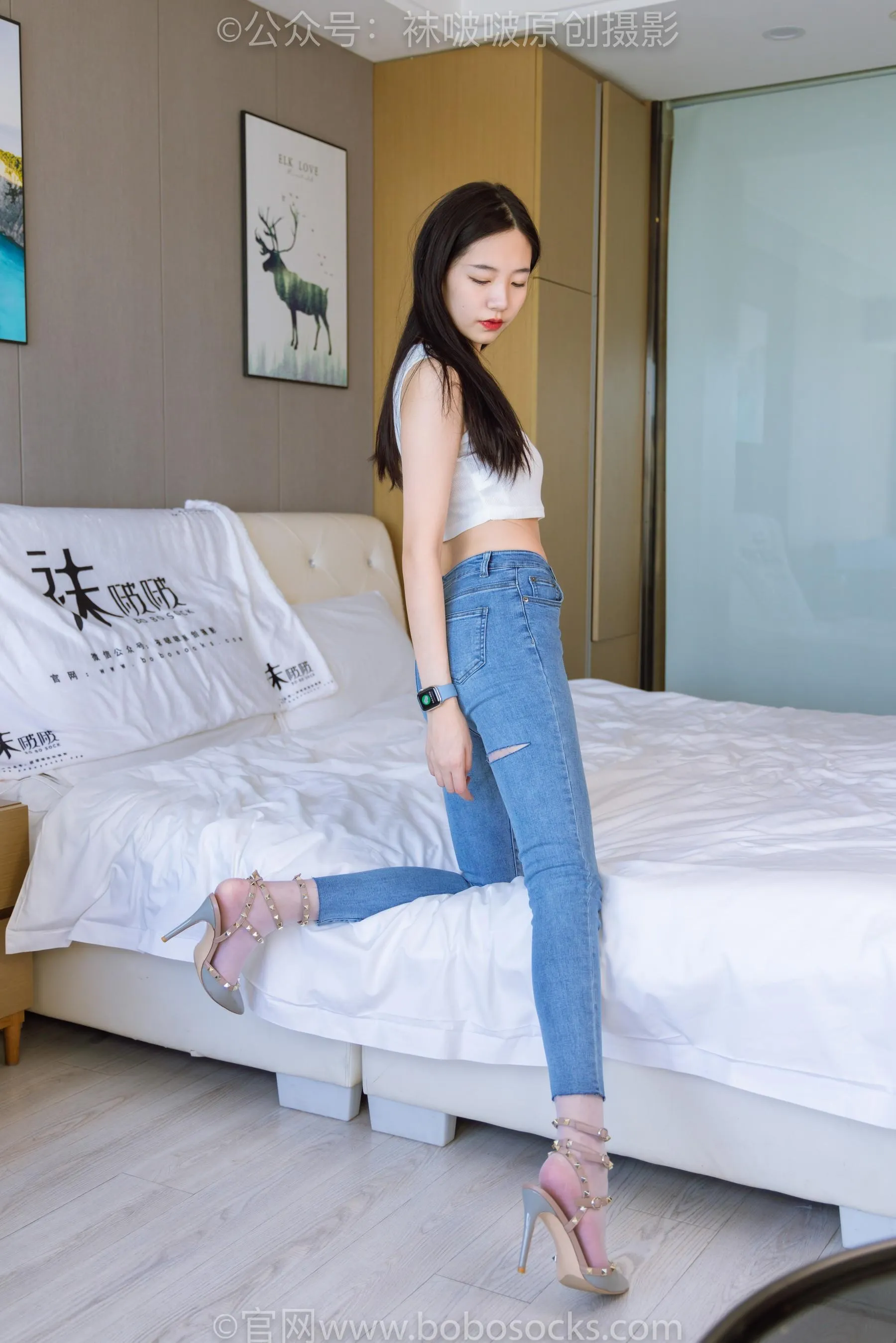 [BoBoSocks袜啵啵]NO.201 小甜豆-高跟鞋、白丝 [87P]插图